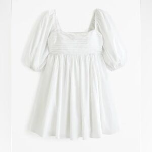 Abercrombie Emerson Poplin Puff Sleeve Mini Dress